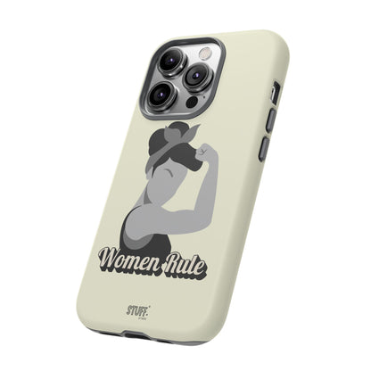 Women Rule Case | Coque résistante double protection avec Design Féministe inspirant