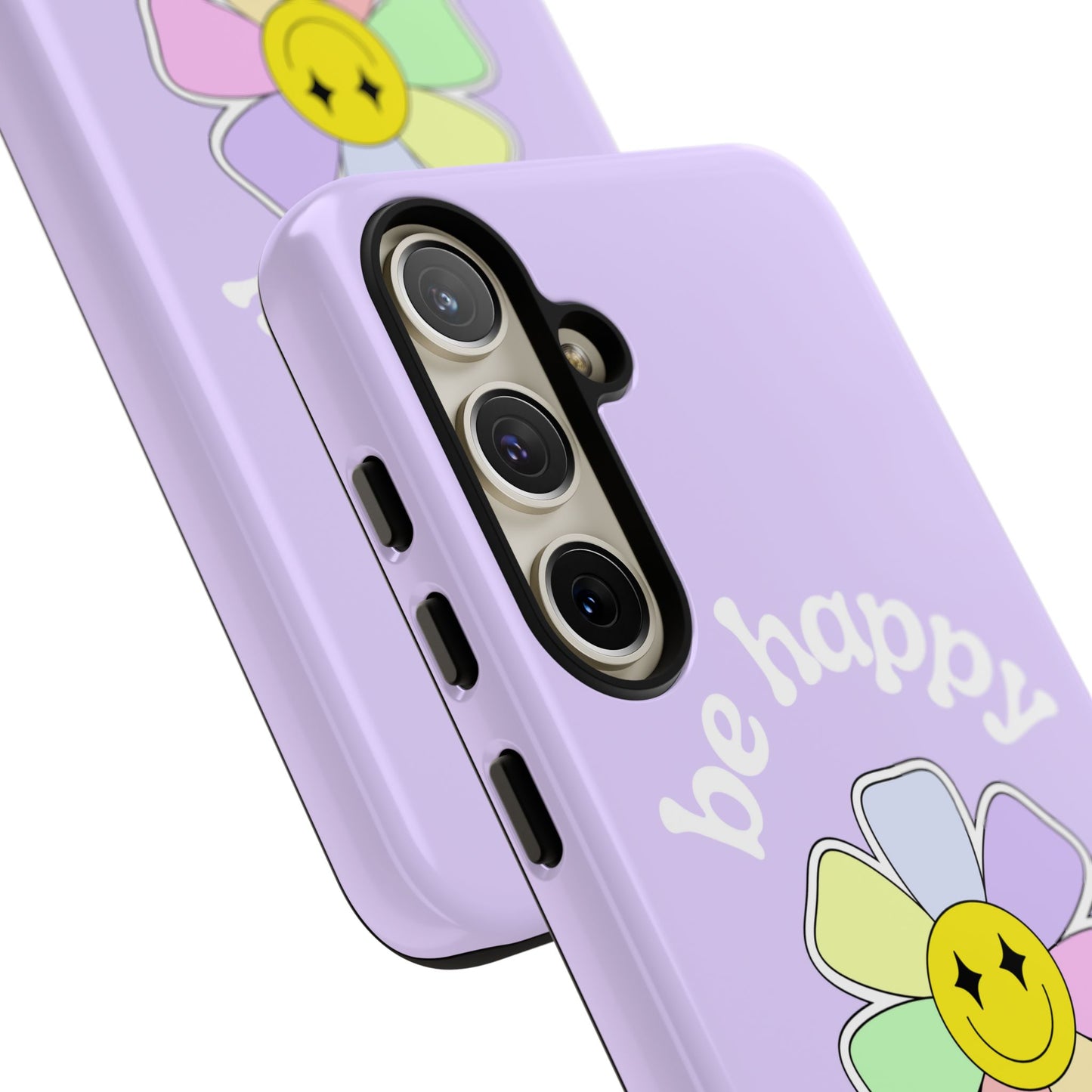 Be Happy Case | Coque résistante double protection avec Design Fleur Colorée