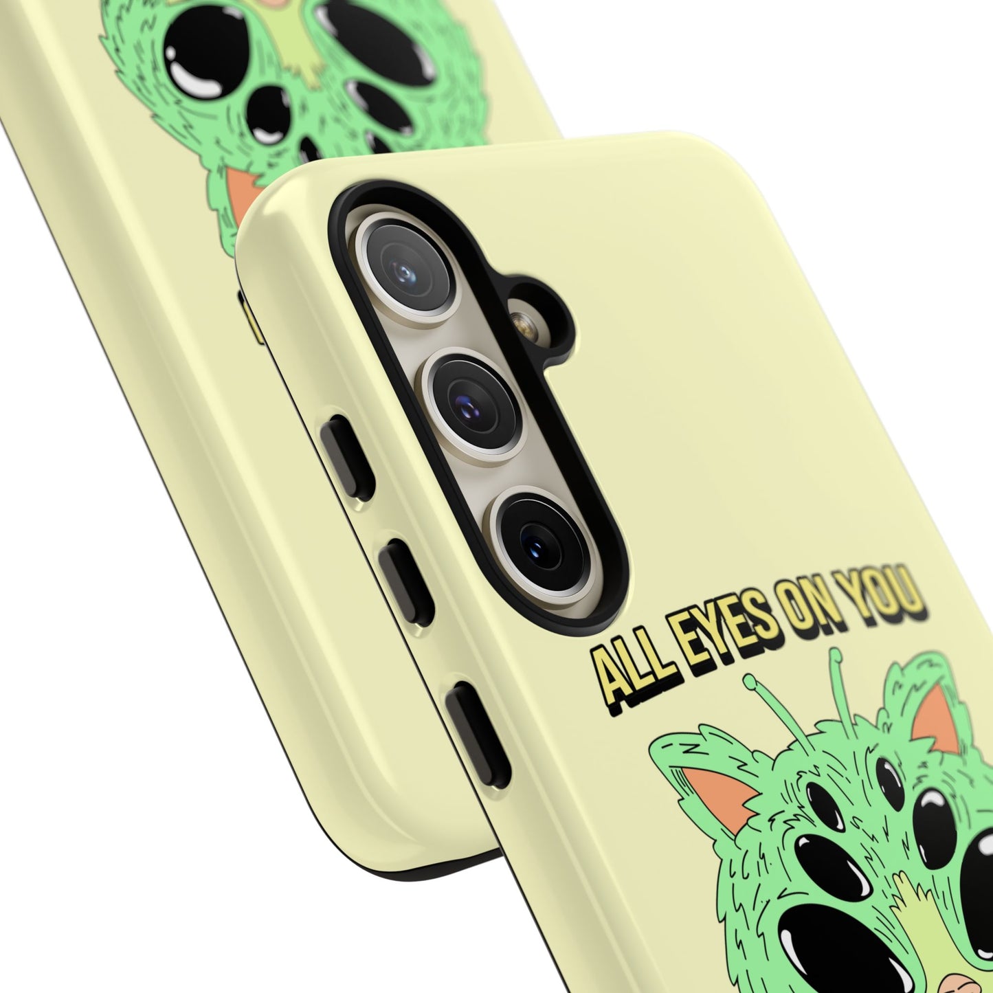 All Eyes on You Case | Coque résistante double protection avec Design Alien drôle