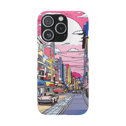 Pop Art Sunset | Coque snap légère et résistante inspiration Lichtenstein