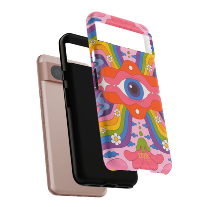Psych Case | Coque résistante double protection avec Design Psychédélique coloré
