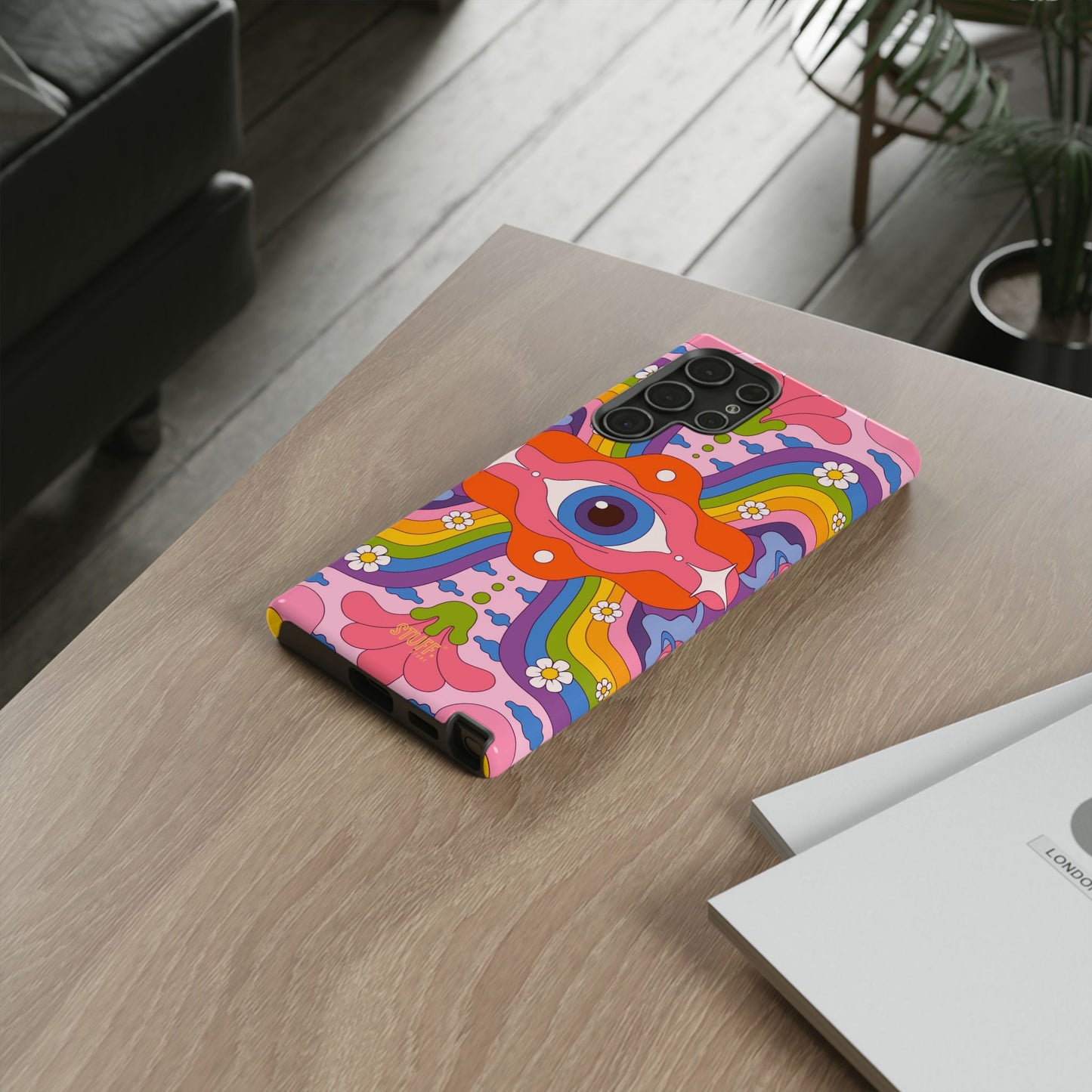 Psych Case | Coque résistante double protection avec Design Psychédélique coloré