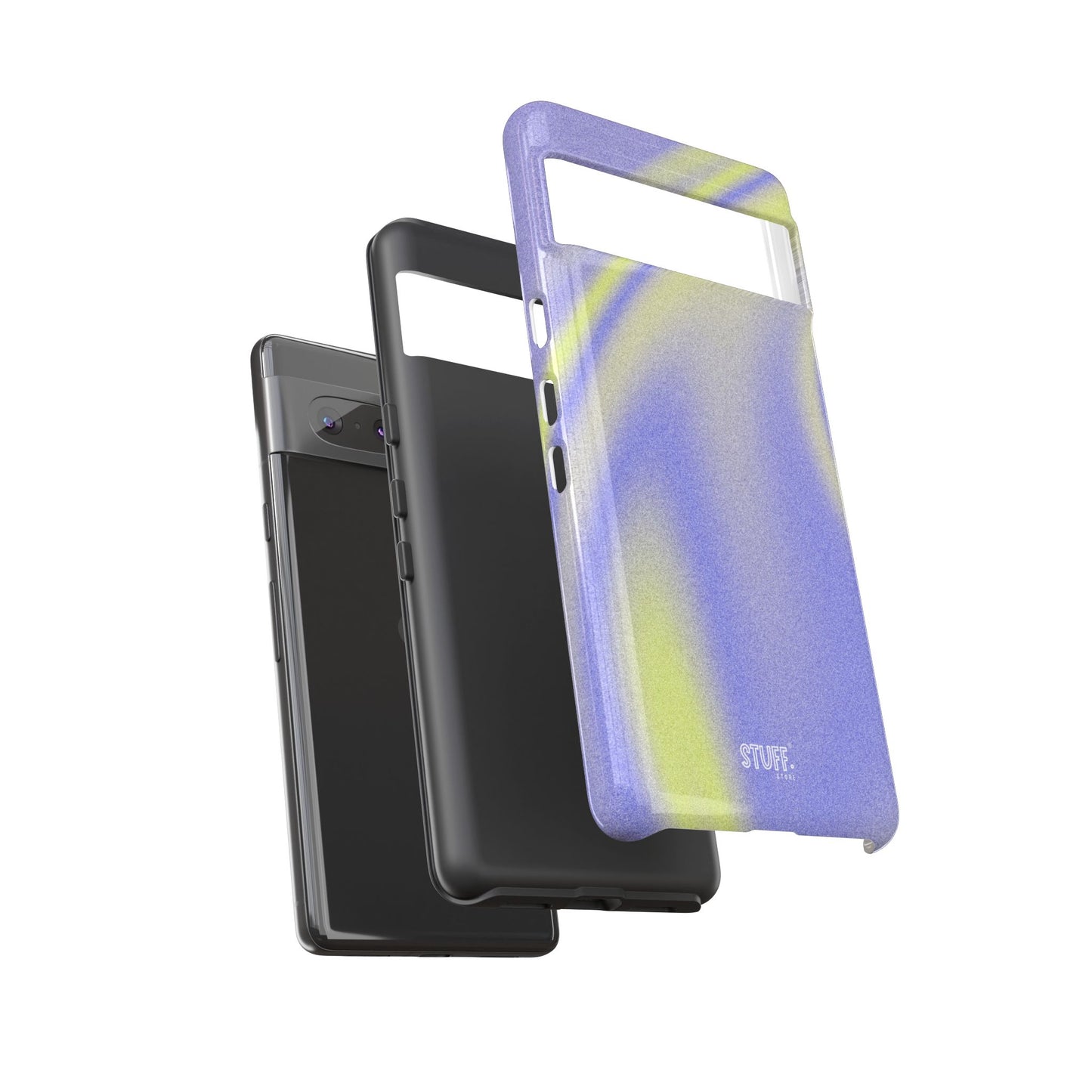 Vibrant Case | Coque résistante double protection anti-choc - Violet & Jaune