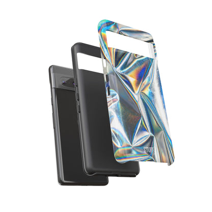 Metallic Case | Coque résistante double protection anti-choc - Effet Métallique