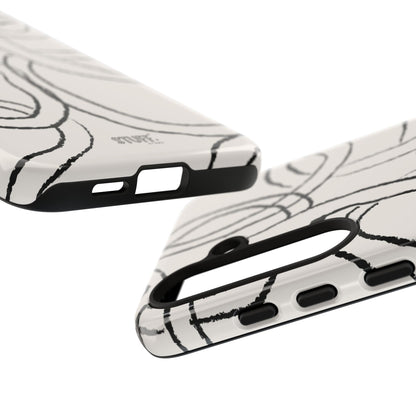 Doodly Case | Coque résistante double protection avec Design Gribouillis Minimaliste