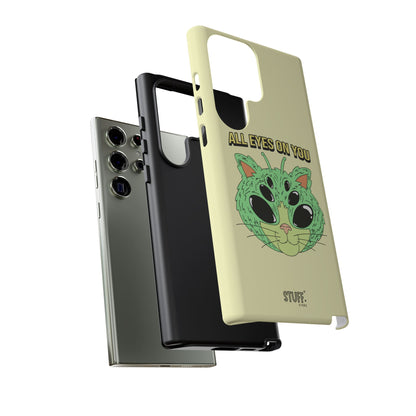 All Eyes on You Case | Coque résistante double protection avec Design Alien drôle