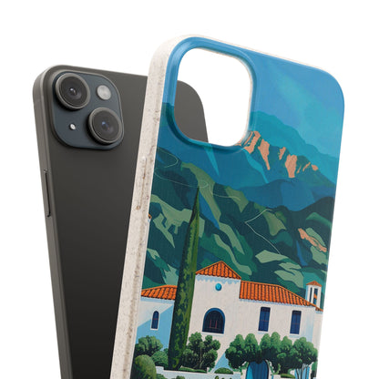 Summer Villa Case | Eco-Friendly Bamboo and Bioplastic Case with Summer Design - Available with Gift Packaging