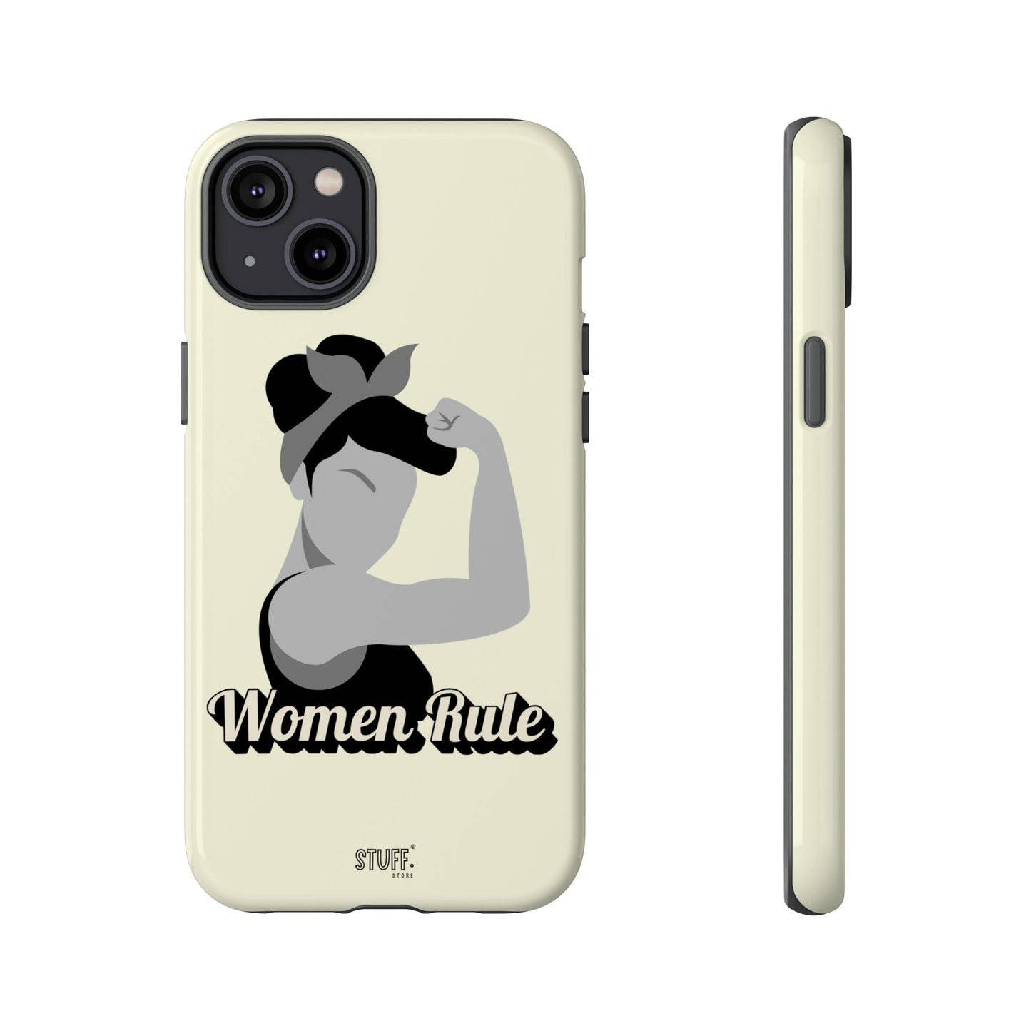 Women Rule Case | Coque résistante double protection avec Design Féministe inspirant