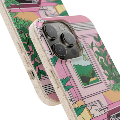Plant Pop Case | Coque biodégradable en bambou et bioplastique avec design coloré | Parfait pour les amoureux des plantes - Avec emballage cadeau