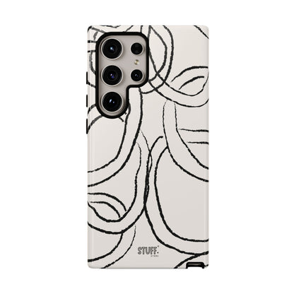 Doodly Case | Coque résistante double protection avec Design Gribouillis Minimaliste