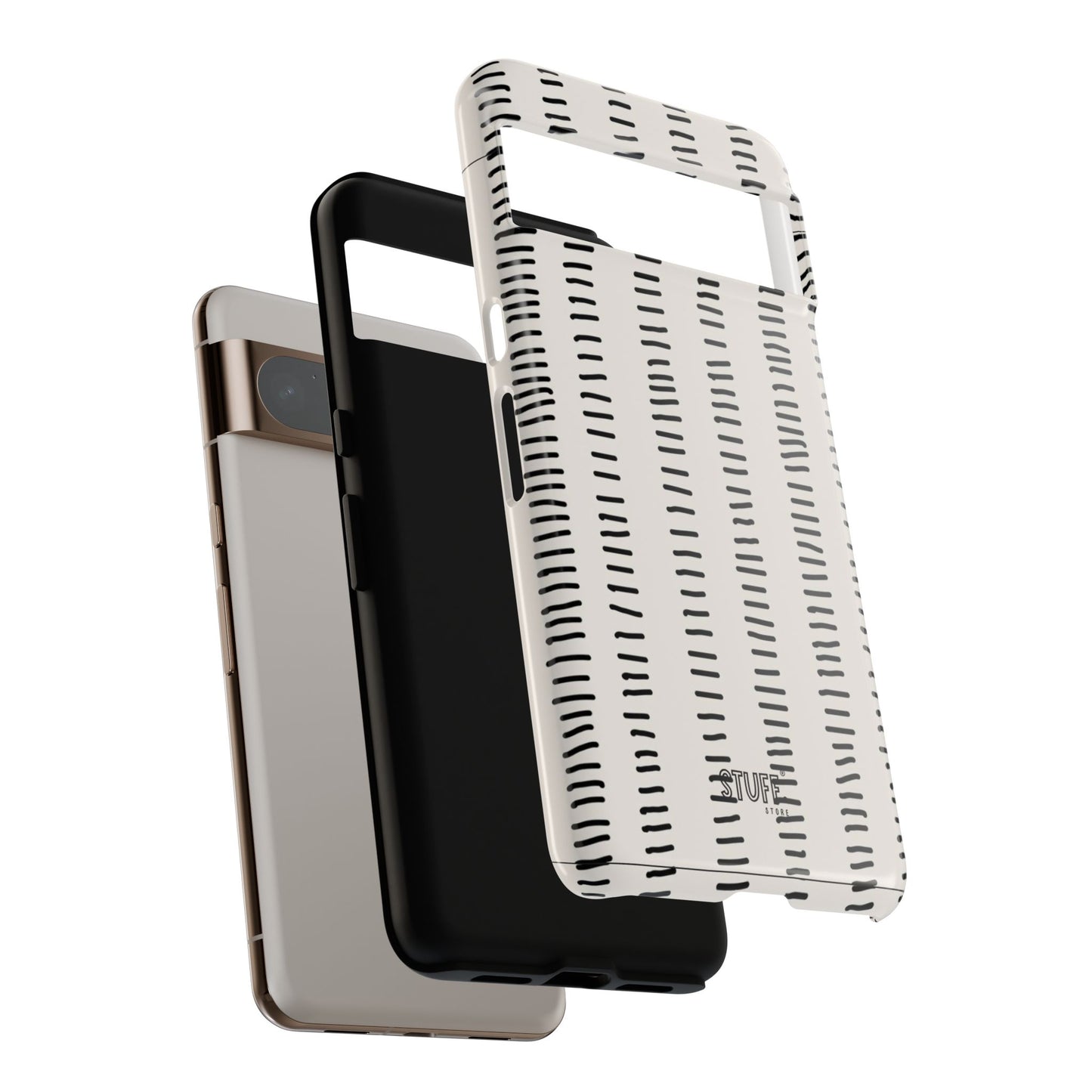 Striped Case | Coque résistante double protection antichoc - Design Minimaliste