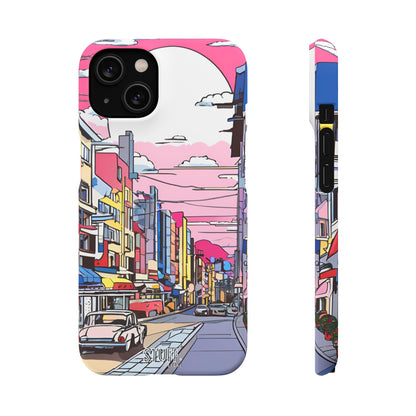 Pop Art Sunset | Coque snap légère et résistante inspiration Lichtenstein