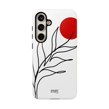 Red Sun Case | Coque résistante double protection avec Design Minimaliste
