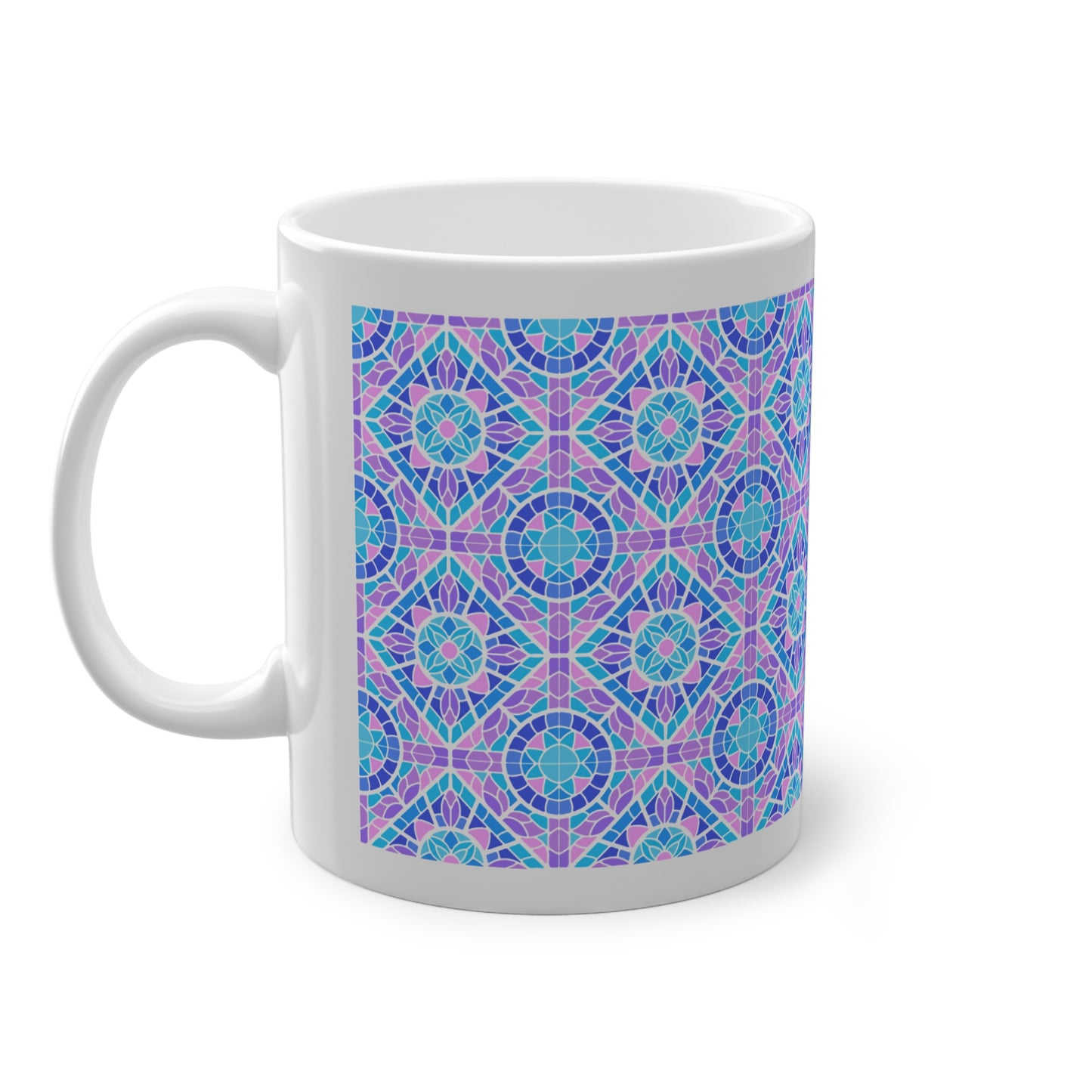 Brisa Azul Cup | Mug en céramique avec motif mosaïque colorée — 330ml