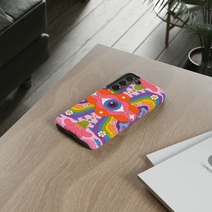 Psych Case | Coque résistante double protection avec Design Psychédélique coloré