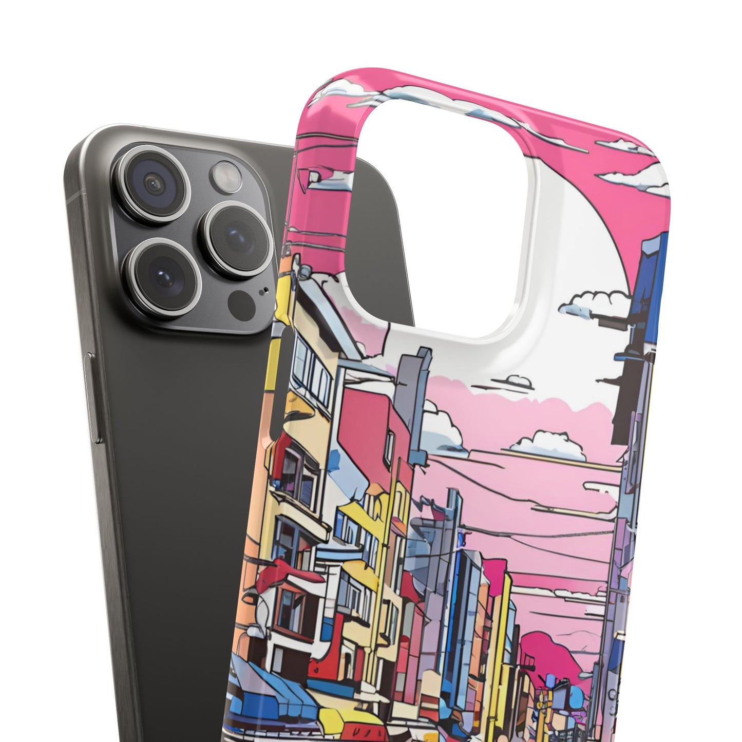 Pop Art Sunset | Coque snap légère et résistante inspiration Lichtenstein