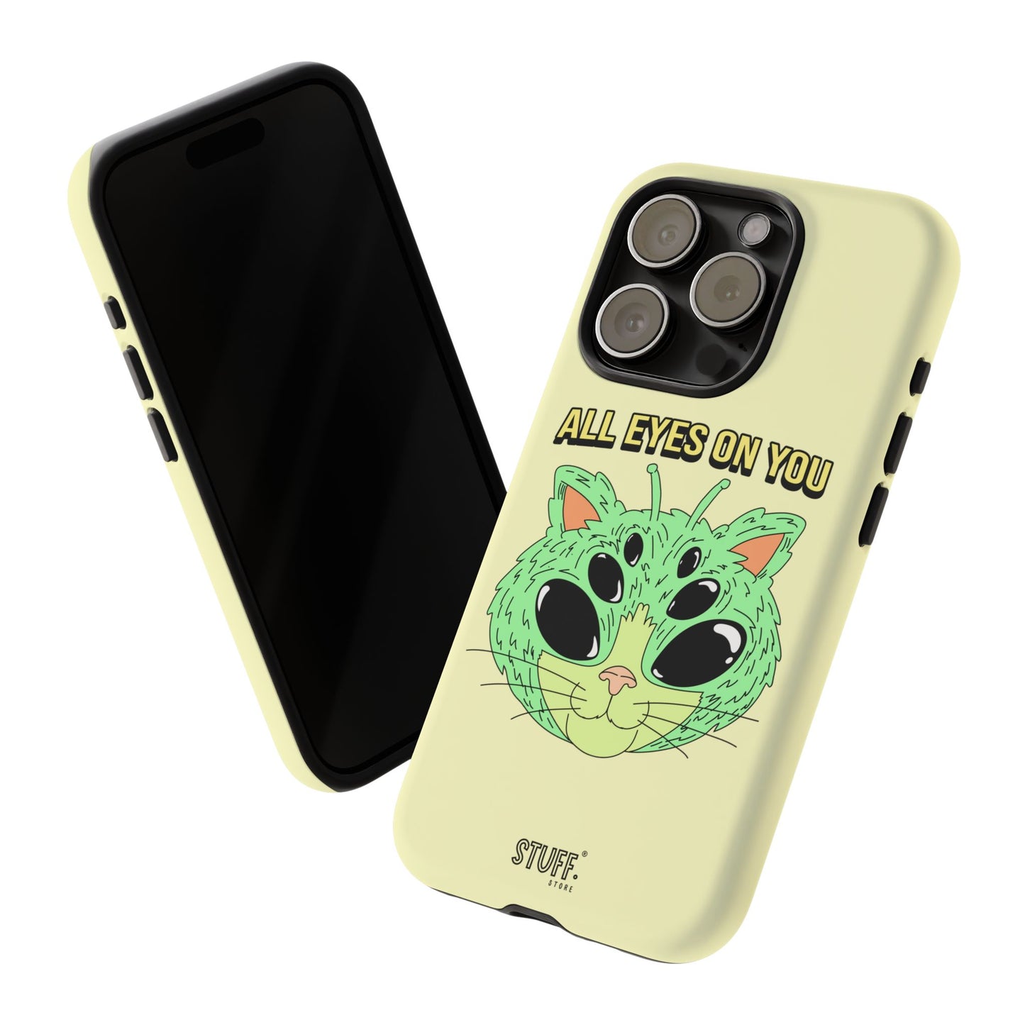 All Eyes on You Case | Coque résistante double protection avec Design Alien drôle