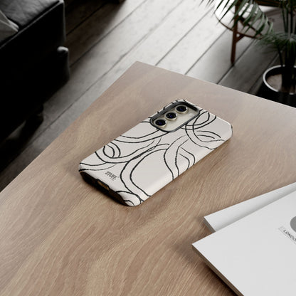 Doodly Case | Coque résistante double protection avec Design Gribouillis Minimaliste