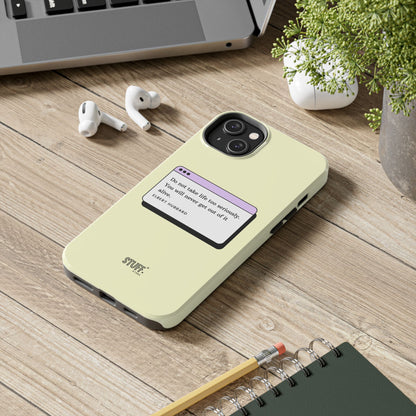 Window Case | Coque résistante à double protection avec citation – Design minimal & message puissant