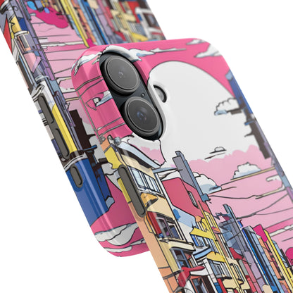 Pop Art Sunset | Coque snap légère et résistante inspiration Lichtenstein