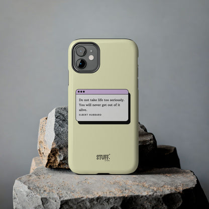 Window Case | Coque résistante à double protection avec citation – Design minimal & message puissant