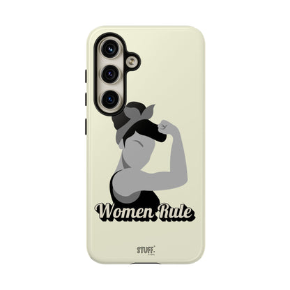 Women Rule Case | Coque résistante double protection avec Design Féministe inspirant