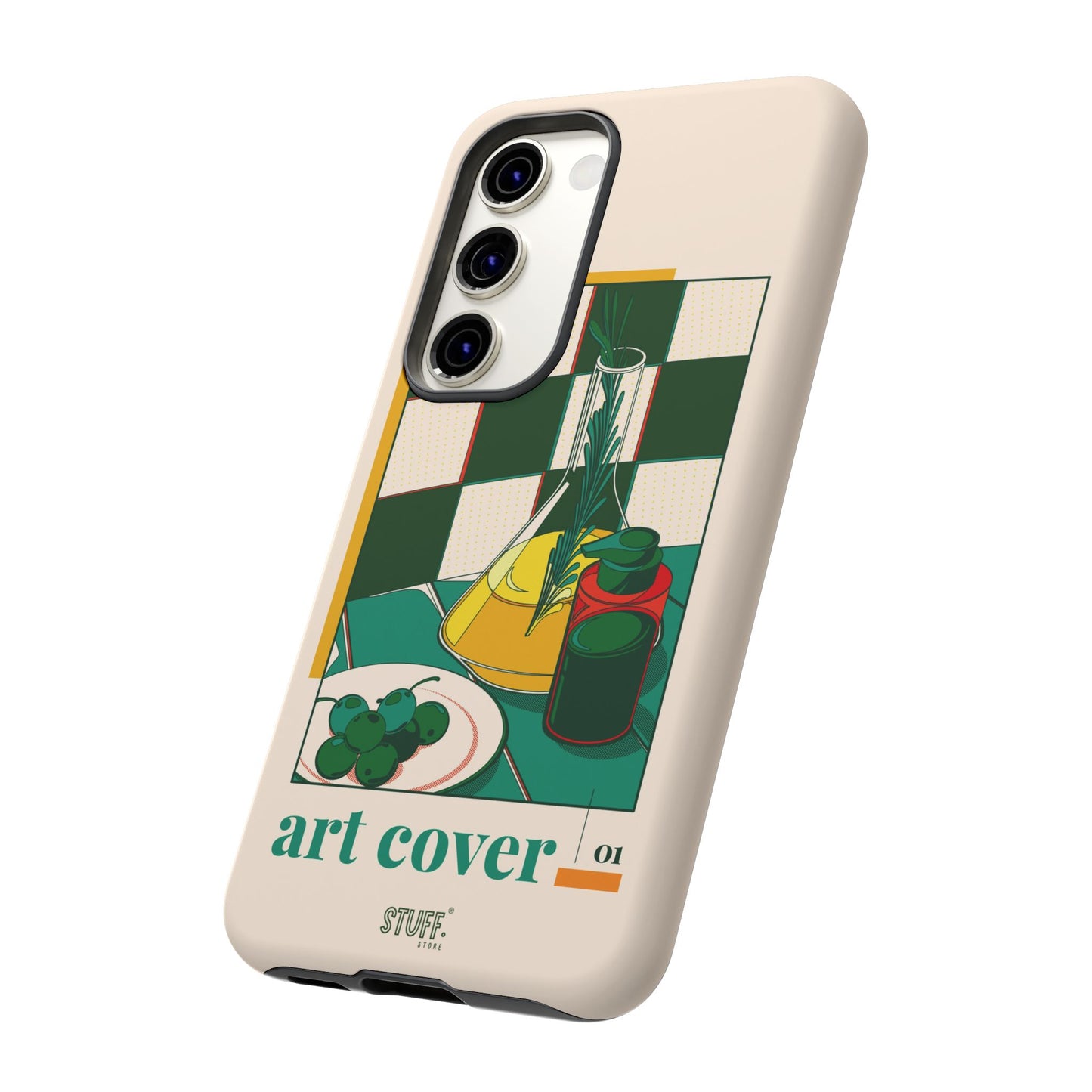Olio d'Amore Case | Coque résistante double protection avec Design artistique Rétro