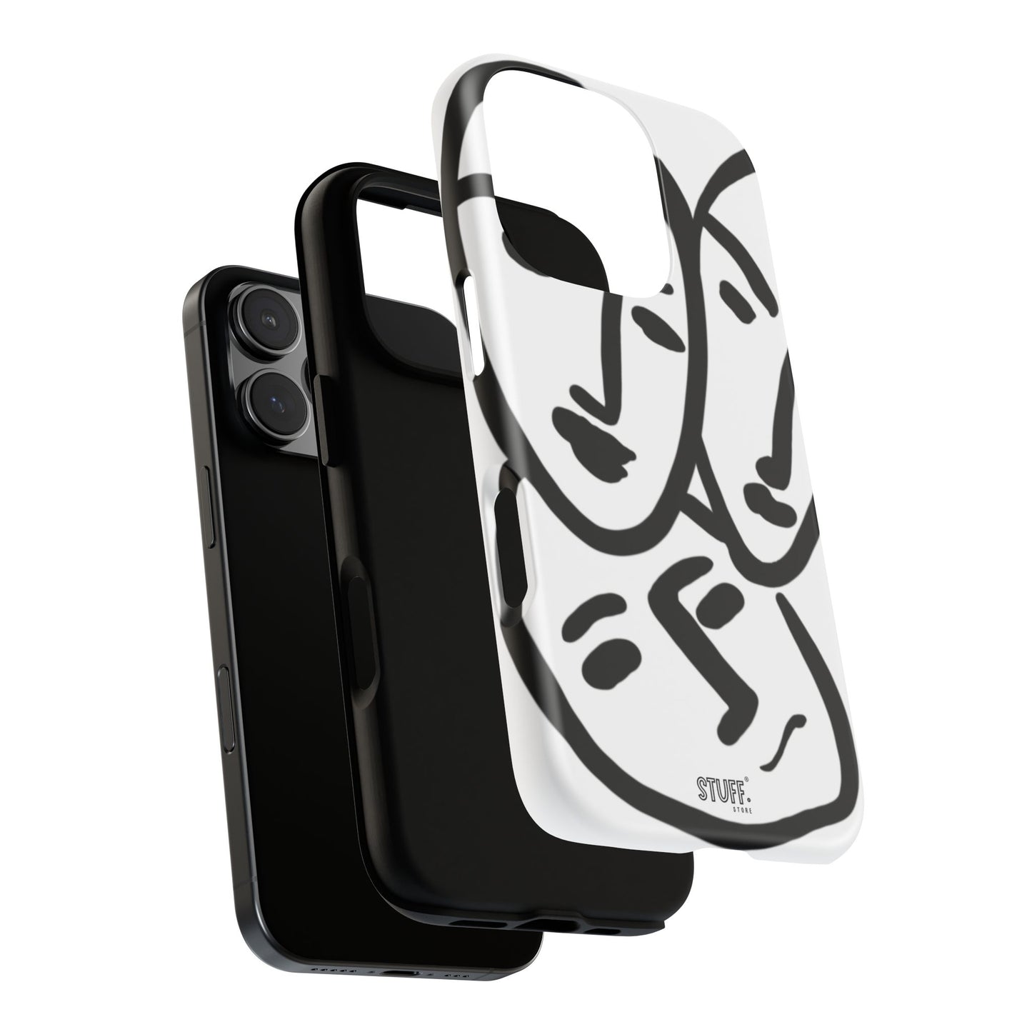 Les Trois Visages | Coque résistante double protection — inspiration Matisse