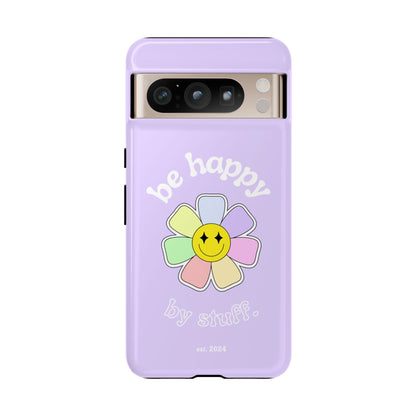 Be Happy Case | Coque résistante double protection avec Design Fleur Colorée