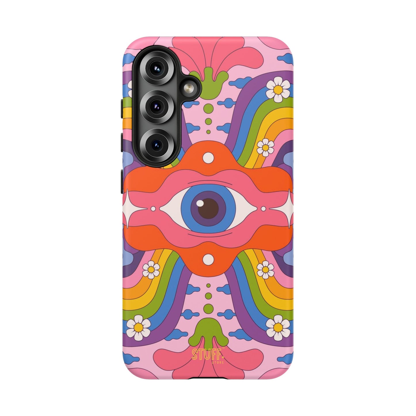 Psych Case | Coque résistante double protection avec Design Psychédélique coloré