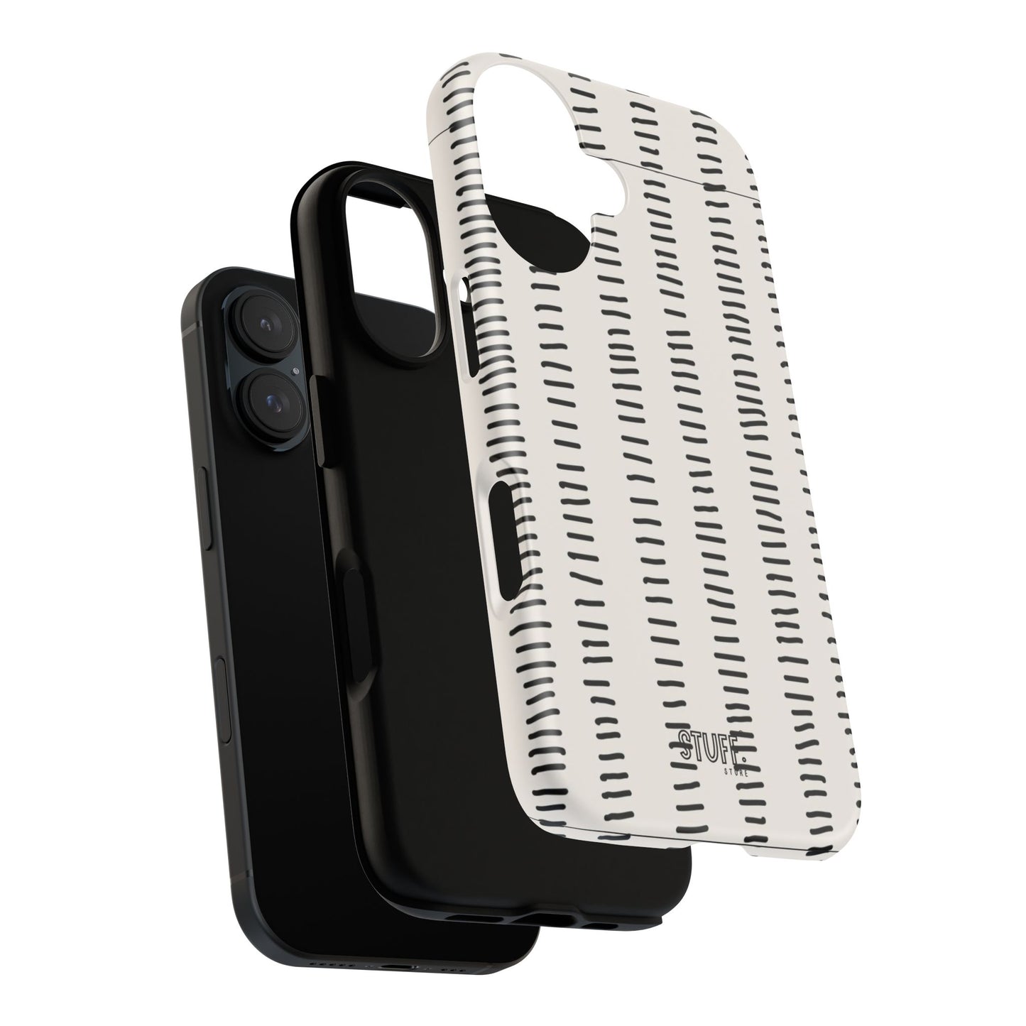 Striped Case | Coque résistante double protection antichoc - Design Minimaliste