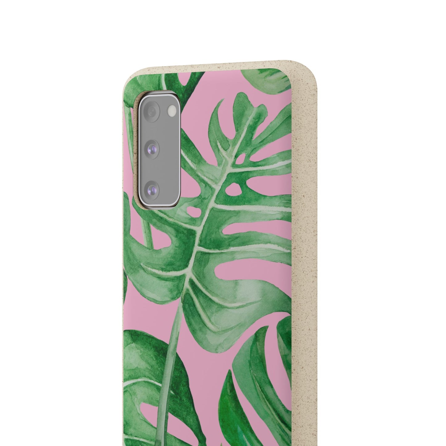 Monstera Case | Eco-Friendly Bamboo and Bioplastic Shell Monstera Leaves Pattern - Available with Gift Packaging
