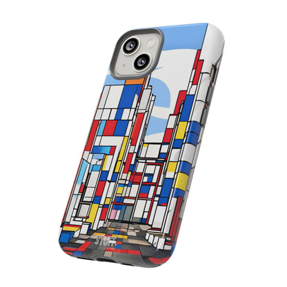 Square City | Coque résistante double protection - inspiration Mondrian