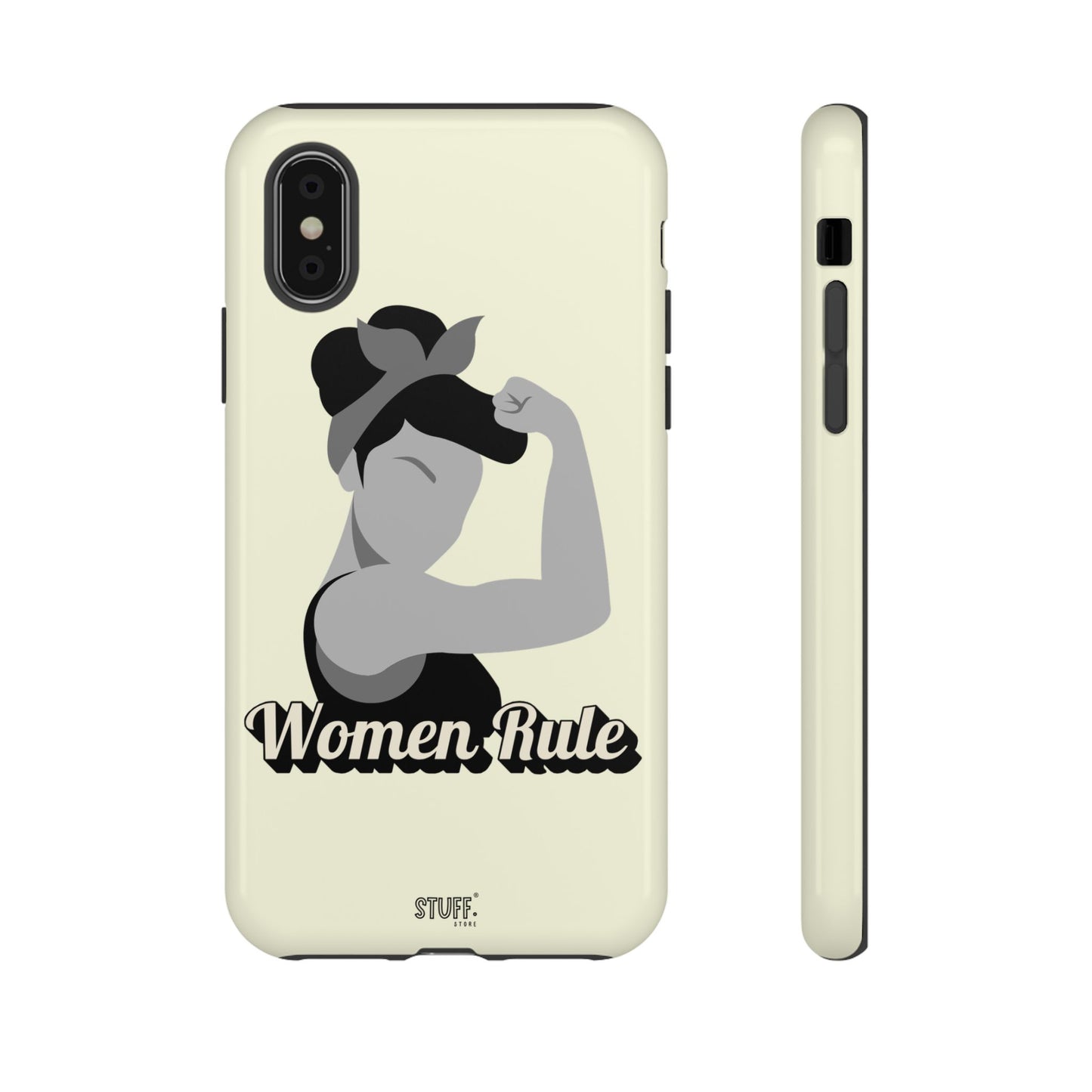Women Rule Case | Coque résistante double protection avec Design Féministe inspirant