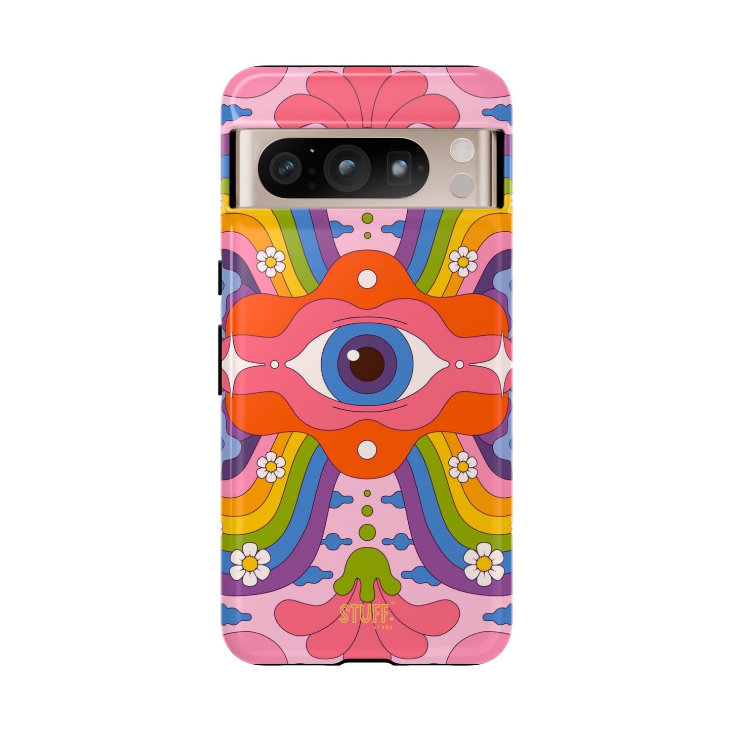 Psych Case | Coque résistante double protection avec Design Psychédélique coloré