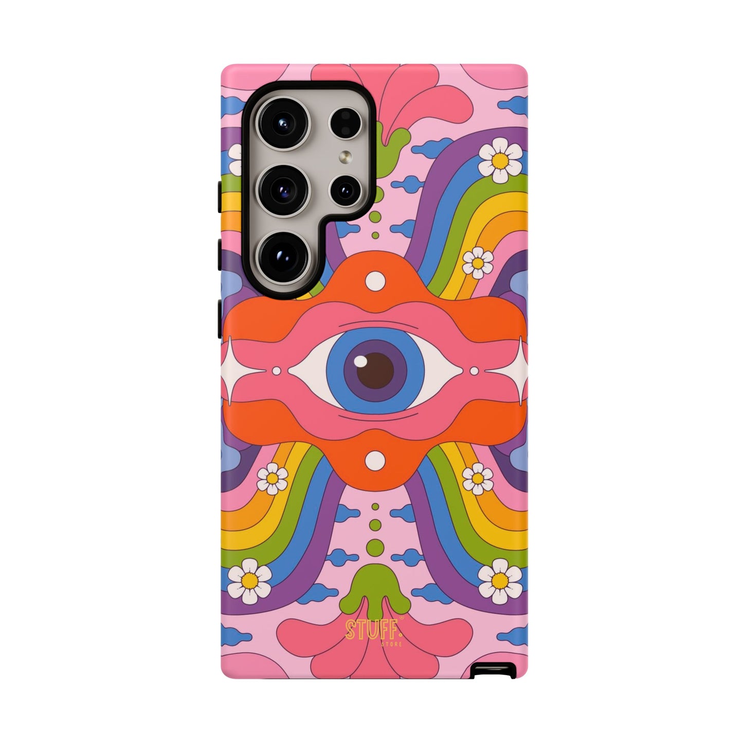 Psych Case | Coque résistante double protection avec Design Psychédélique coloré
