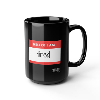 Hello! Cup | Mug en céramique noir 330ml / 440ml