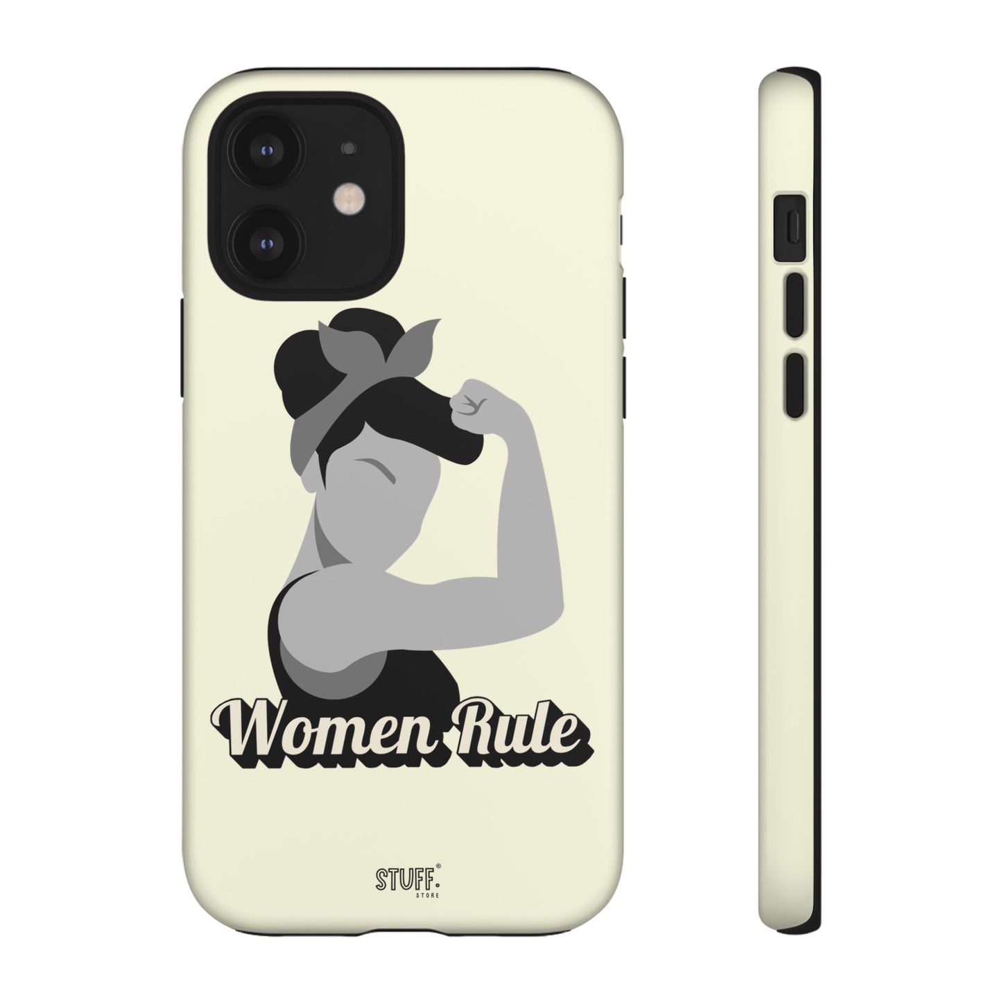 Women Rule Case | Coque résistante double protection avec Design Féministe inspirant