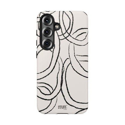 Doodly Case | Coque résistante double protection avec Design Gribouillis Minimaliste