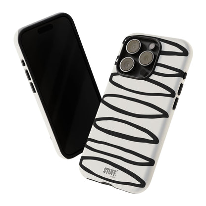 Loopy Case | Coque résistante double protection - Motif cercles abstraits