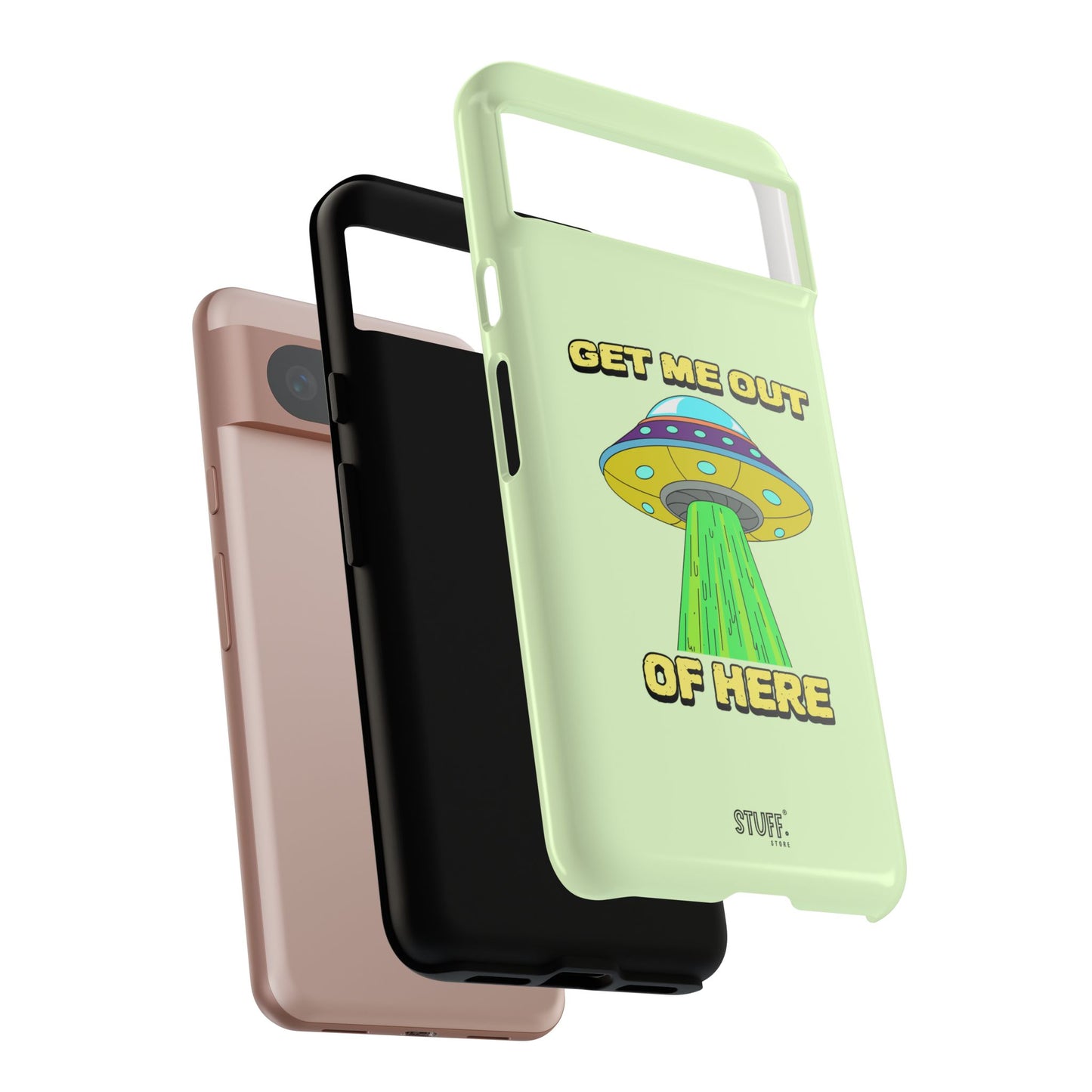 Get Me Out of Here | Coque résistante anti-choc — Vert Menthe