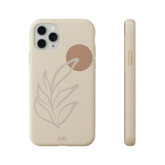 Boho Sunset | Coque Eco-Friendly en Bambou et Bioplastique avec Design Bohème – Emballage cadeau disponible