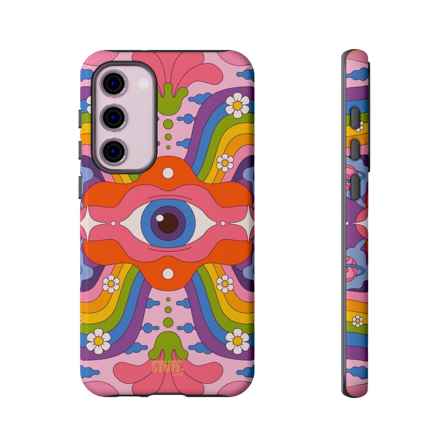 Psych Case | Coque résistante double protection avec Design Psychédélique coloré