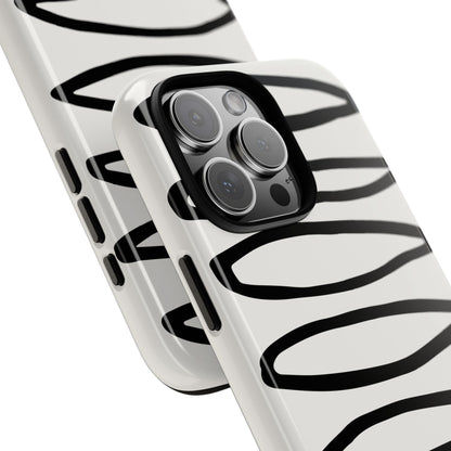 Loopy Case | Coque résistante double protection - Motif cercles abstraits
