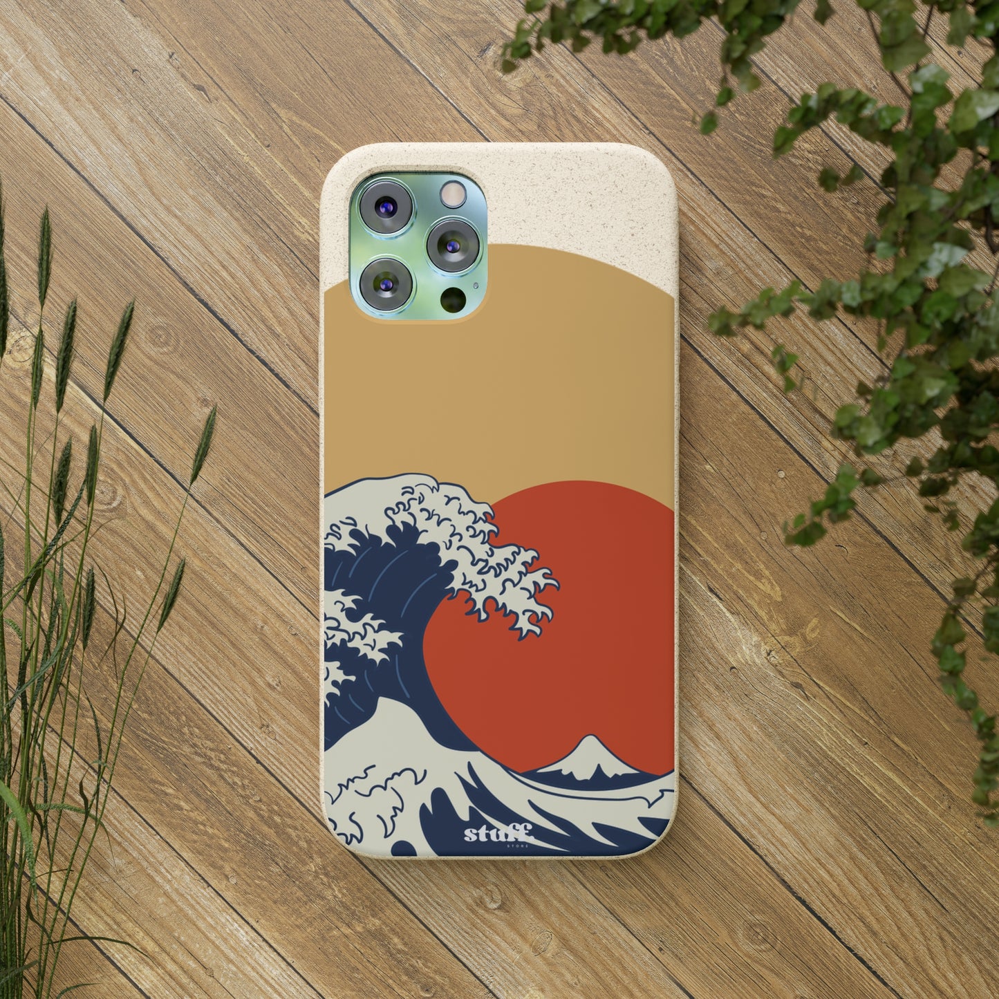 La Grande Vague | biodegradable shell in bamboo and bioplastic - inspired by Japanese art