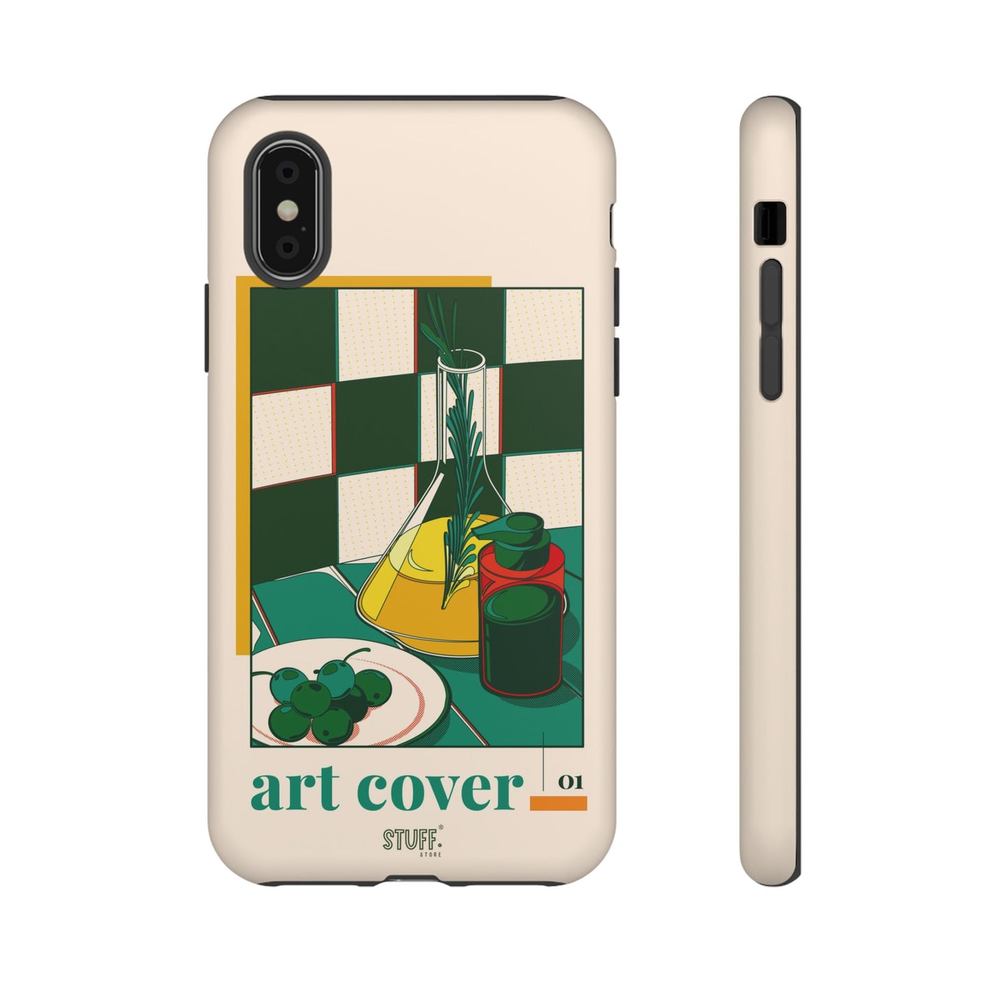 Olio d'Amore Case | Coque résistante double protection avec Design artistique Rétro
