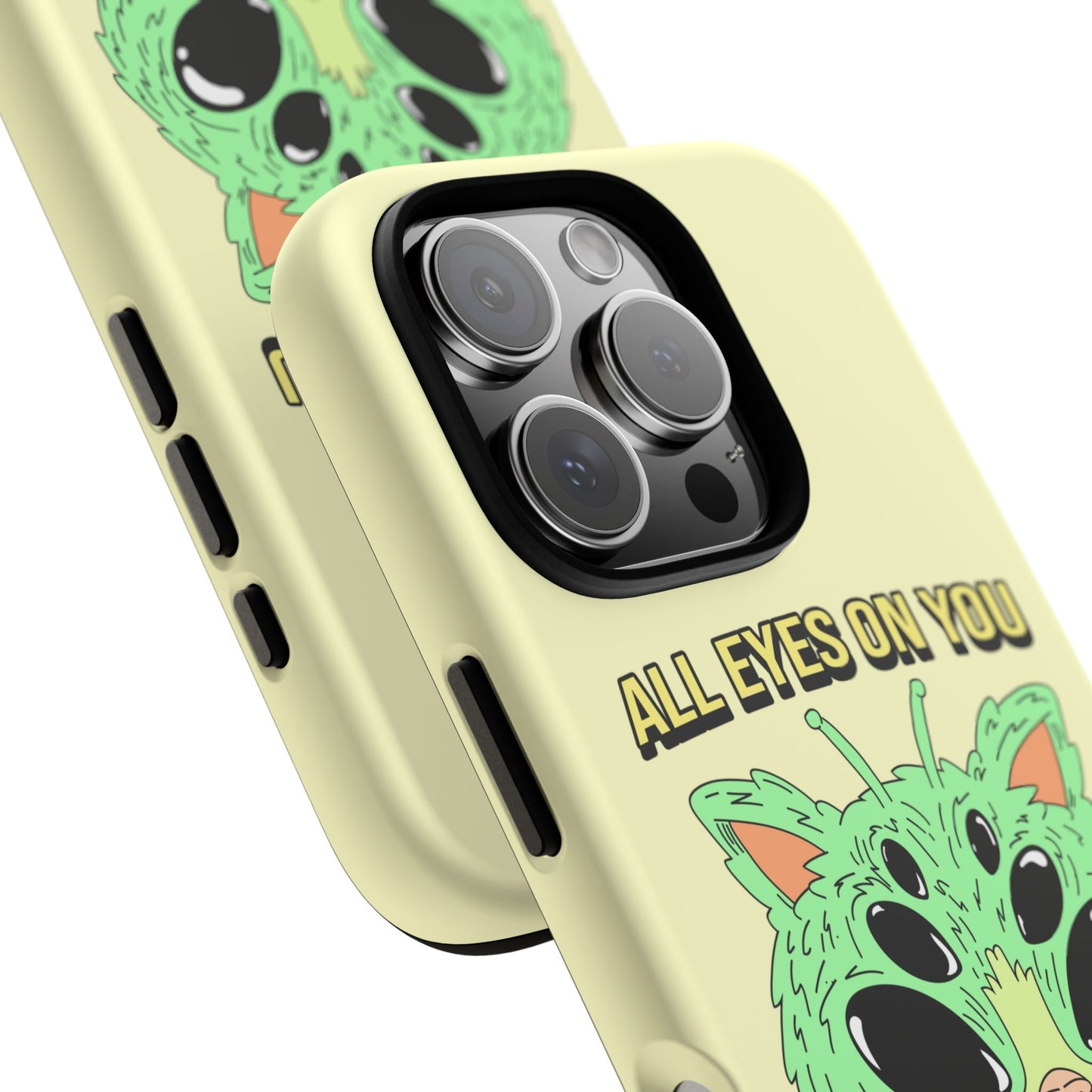 All Eyes on You Case | Coque résistante double protection avec Design Alien drôle