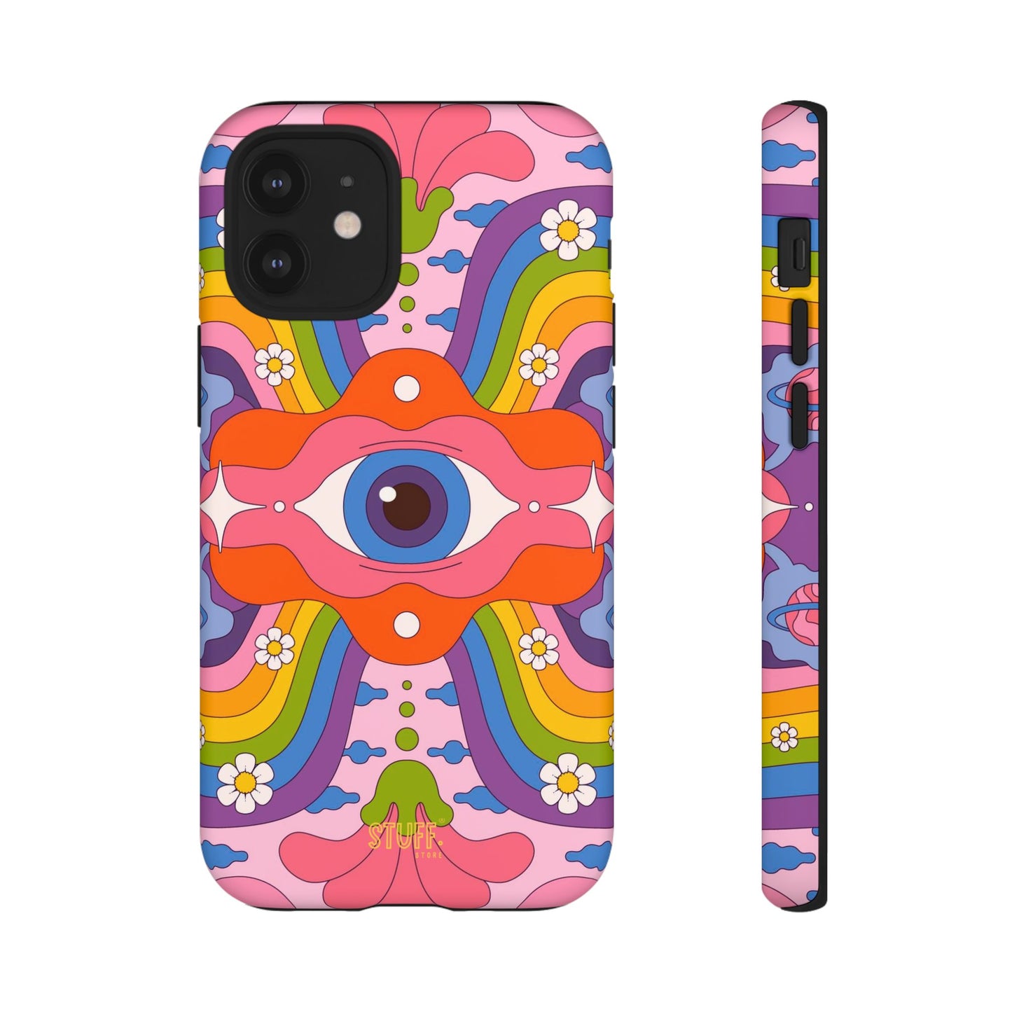 Psych Case | Coque résistante double protection avec Design Psychédélique coloré