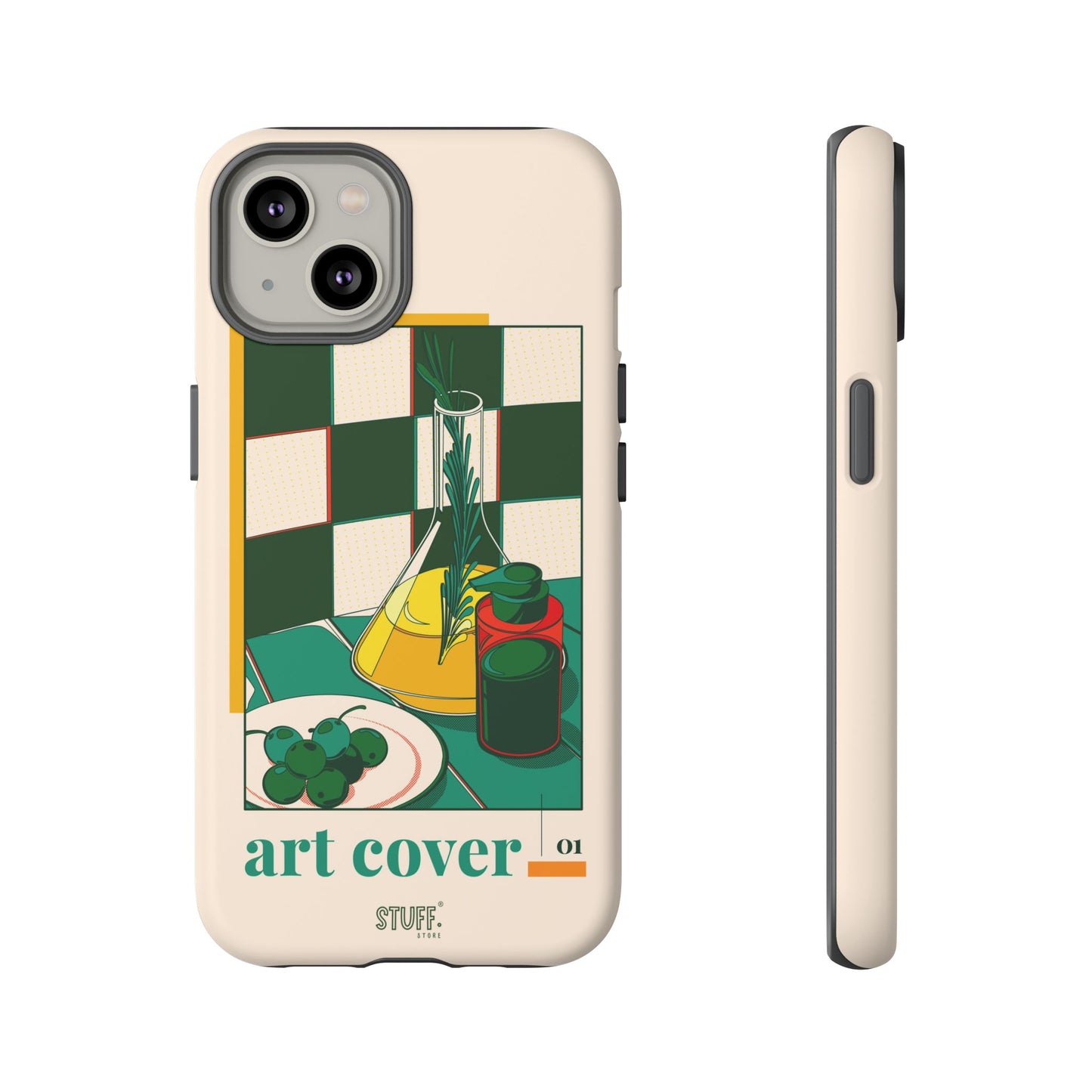 Olio d'Amore Case | Coque résistante double protection avec Design artistique Rétro