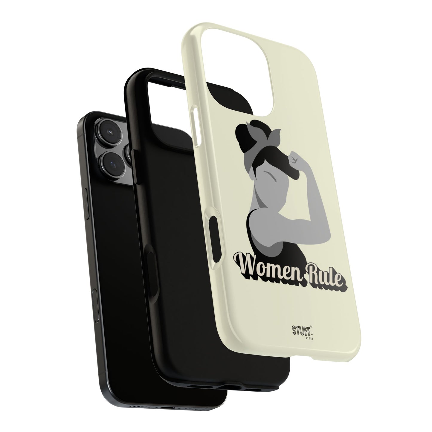 Women Rule Case | Coque résistante double protection avec Design Féministe inspirant